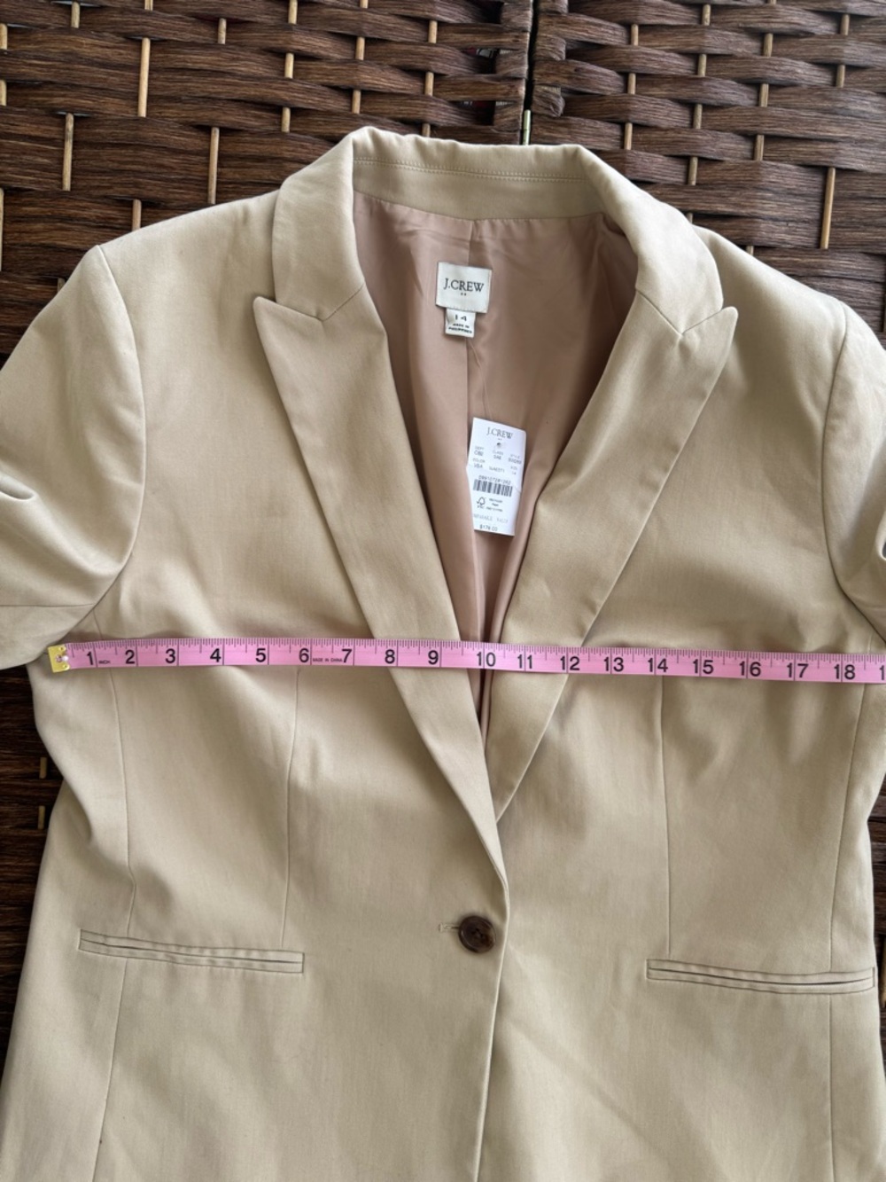 J. Crew Khaki Single-Button Blazer - Picture 6 of 11